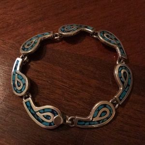 Sterling Silver Turquoise Bracelet